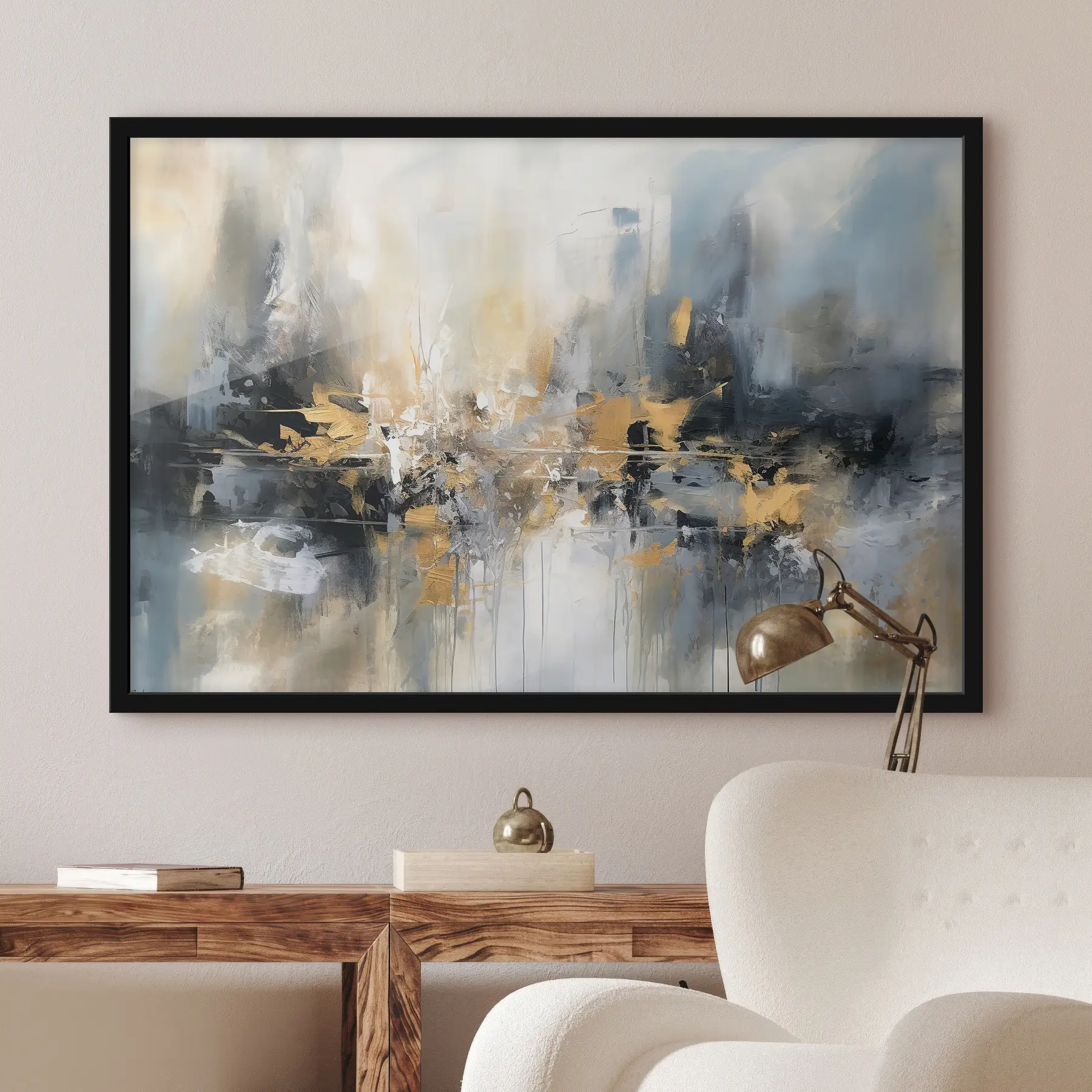 murales de pared Tonos abstractos que se mezclan en armonía f34183