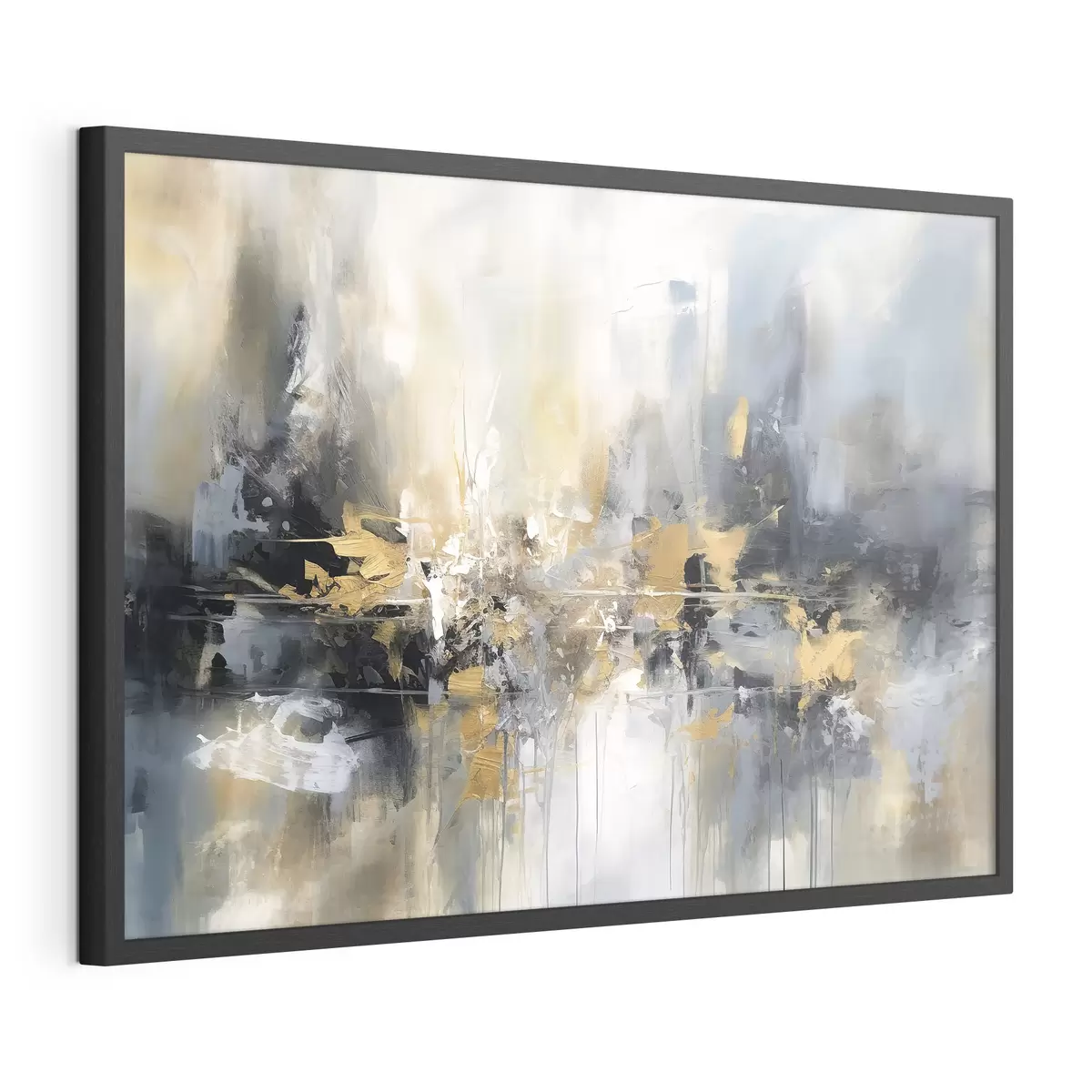 Poster Ciudad en azul y ocre f34183