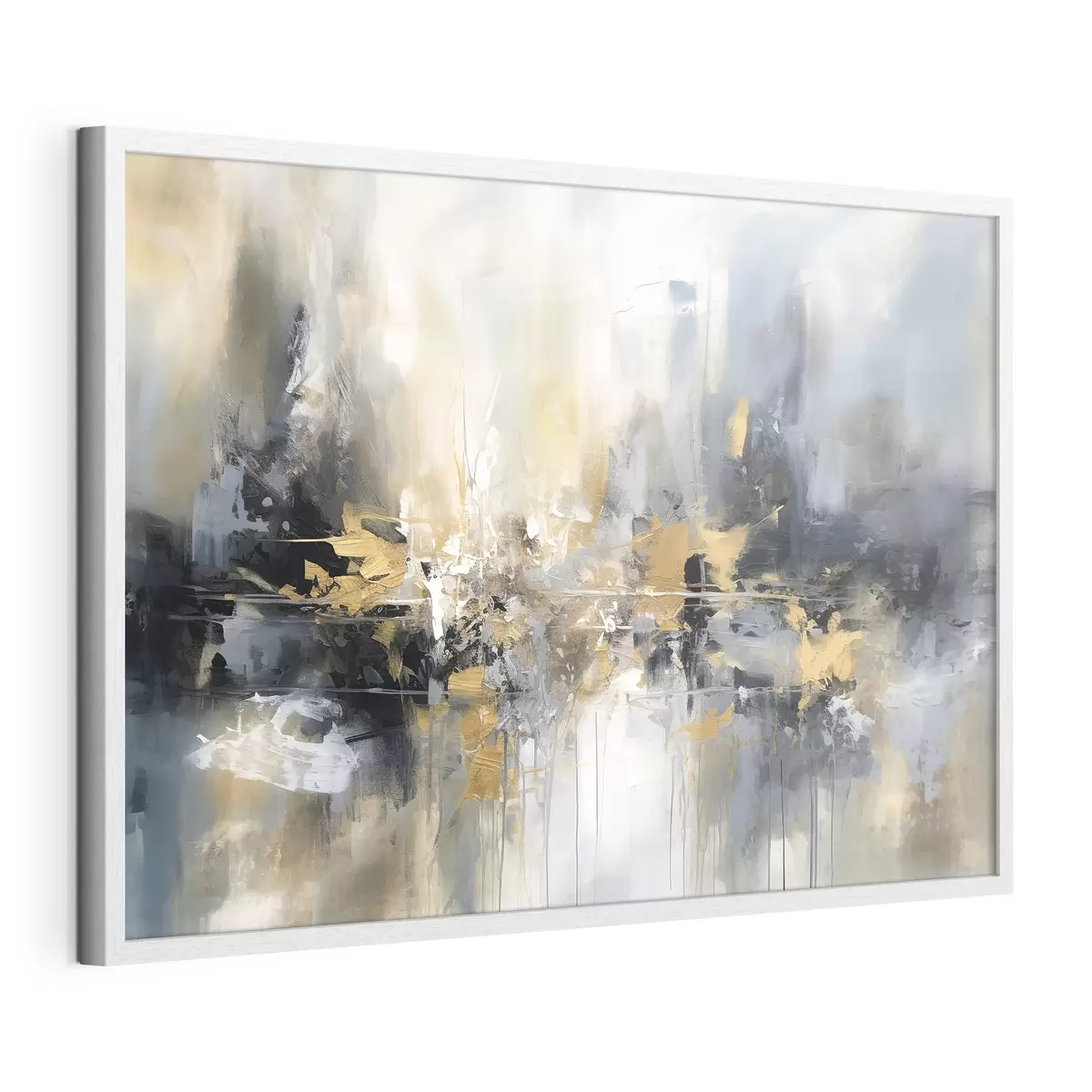 Poster Ciudad en azul y ocre f34183