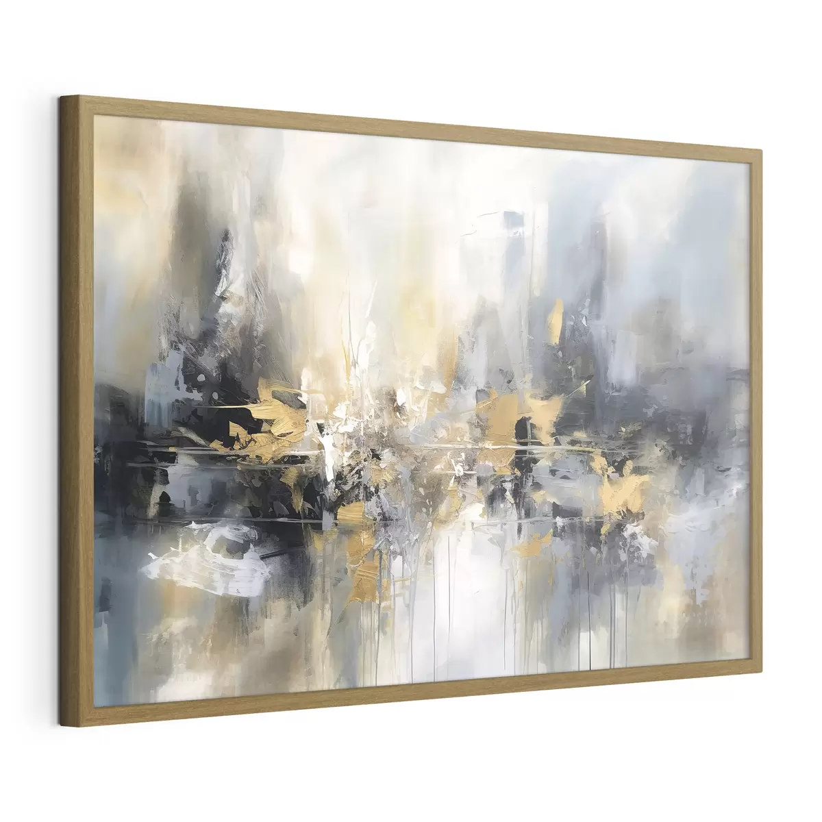 Poster Ciudad en azul y ocre f34183