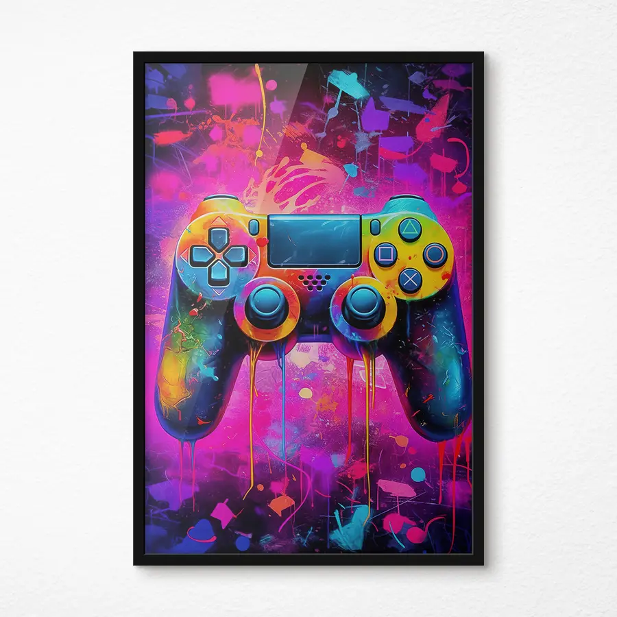 murales de pared Controlador vibrante en colores abstractos f34262