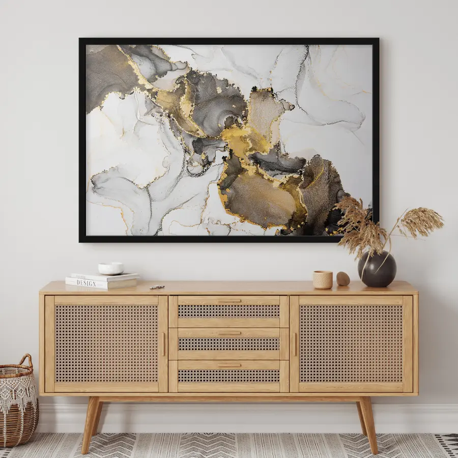 murales de pared Remolinos abstractos de elegancia discreta f34466