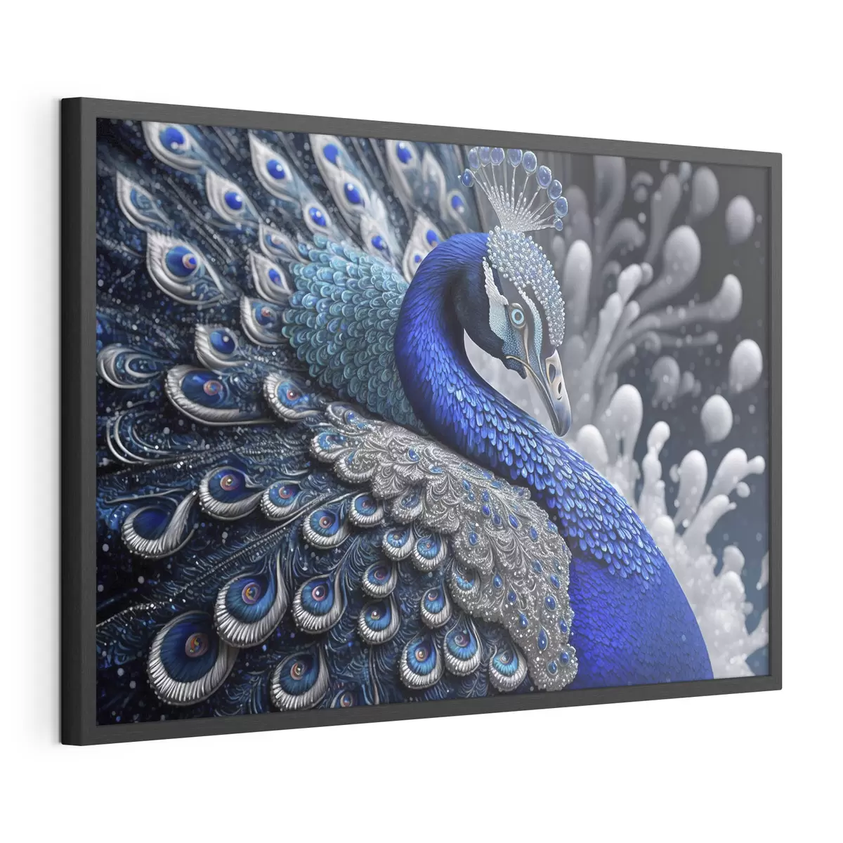 Poster Pavo real vibrante en tonos impresionantes f34874
