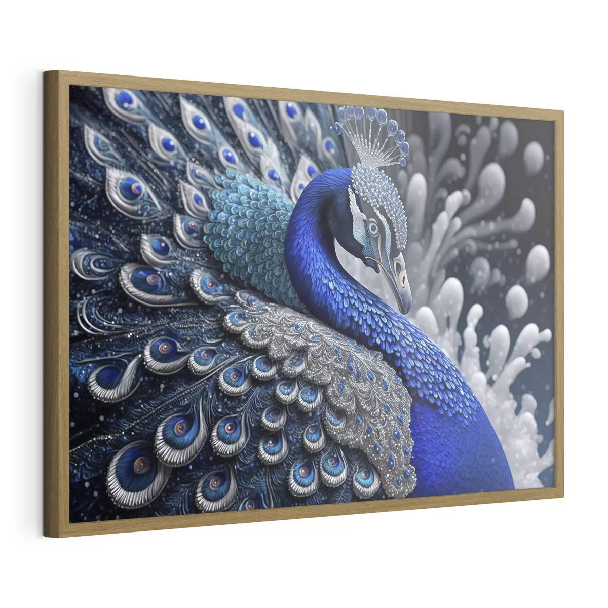 Poster Pavo real vibrante en tonos impresionantes f34874