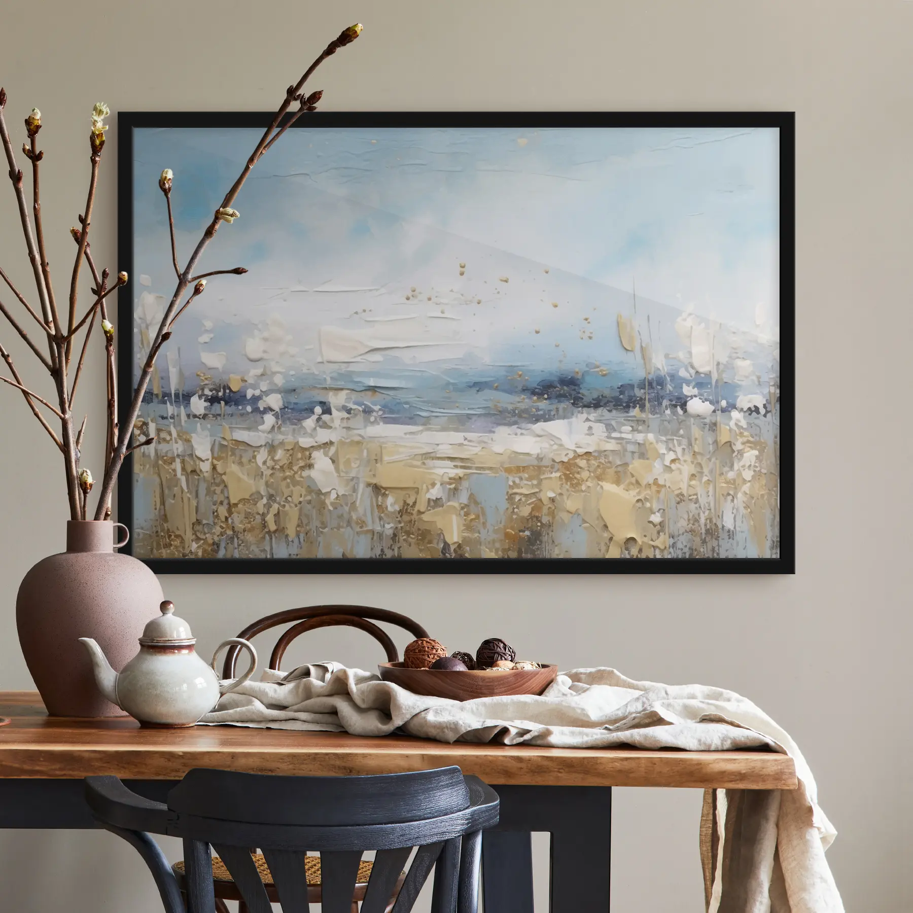 murales de pared Paisaje sereno con suaves tonos pastel f35430