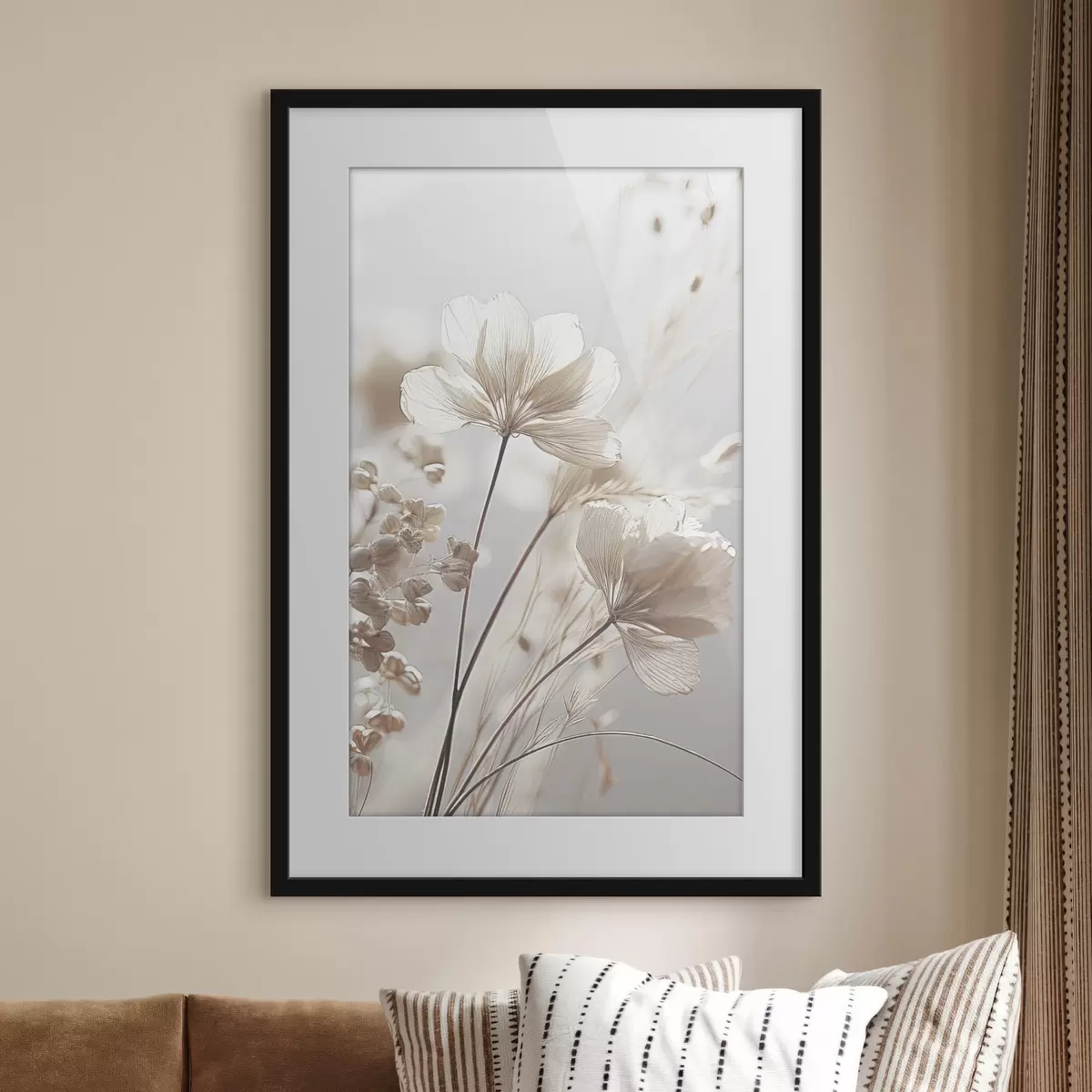 Poster Delicadas flores bajo una luz suave f35603