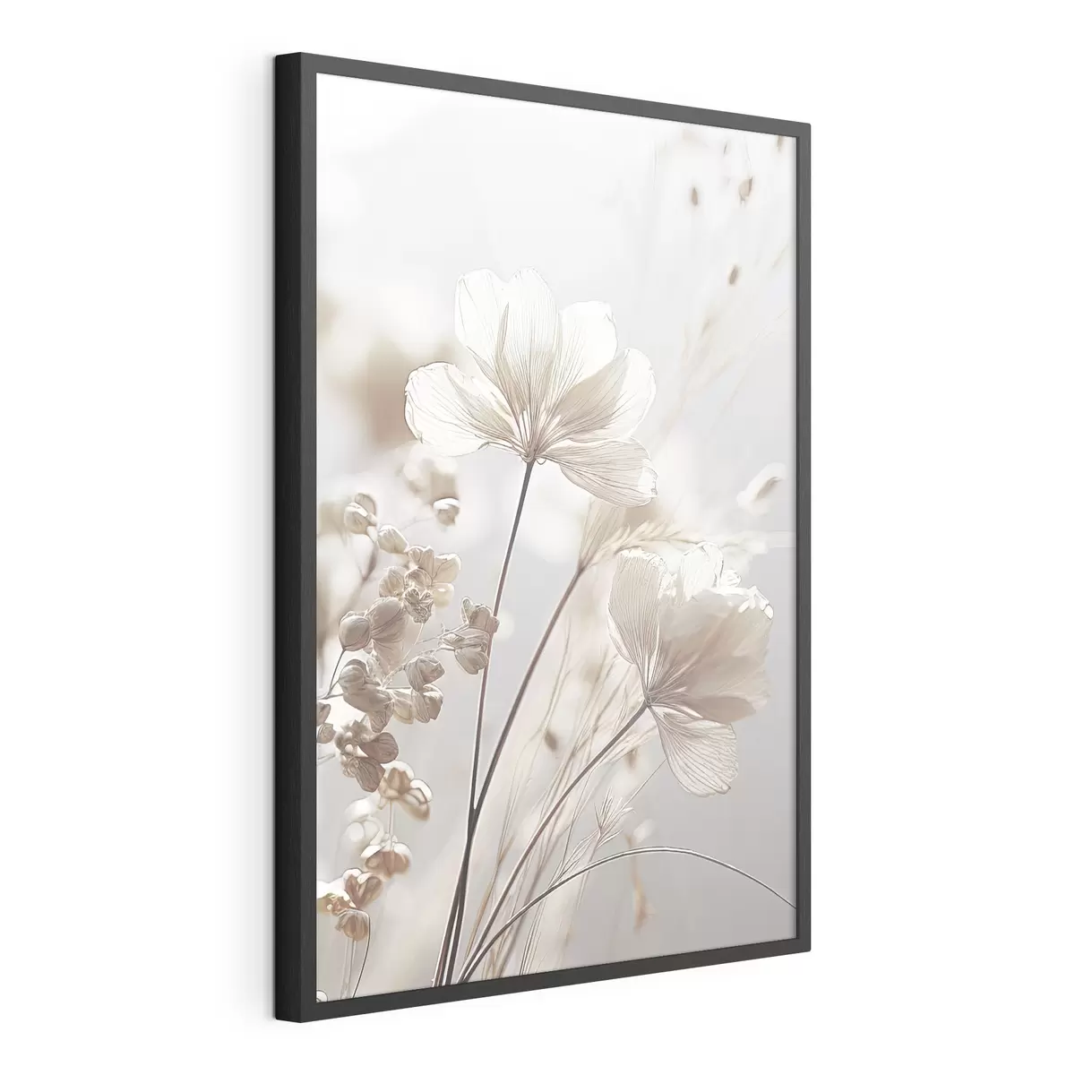 Poster Delicadas flores bajo una luz suave f35603