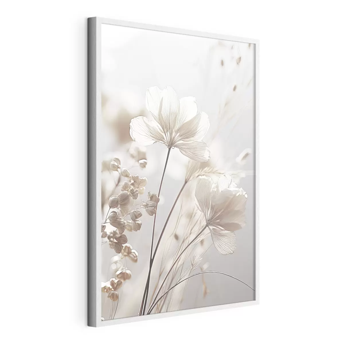 Poster Delicadas flores bajo una luz suave f35603