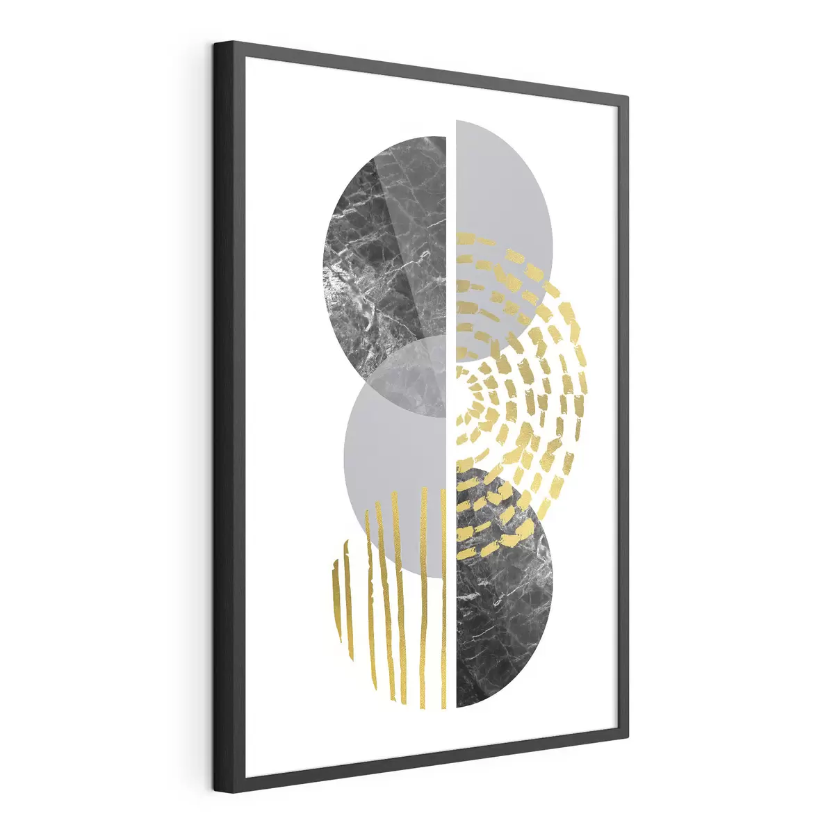 Poster Diseño abstracto con contrastes de texturas y formas f35942