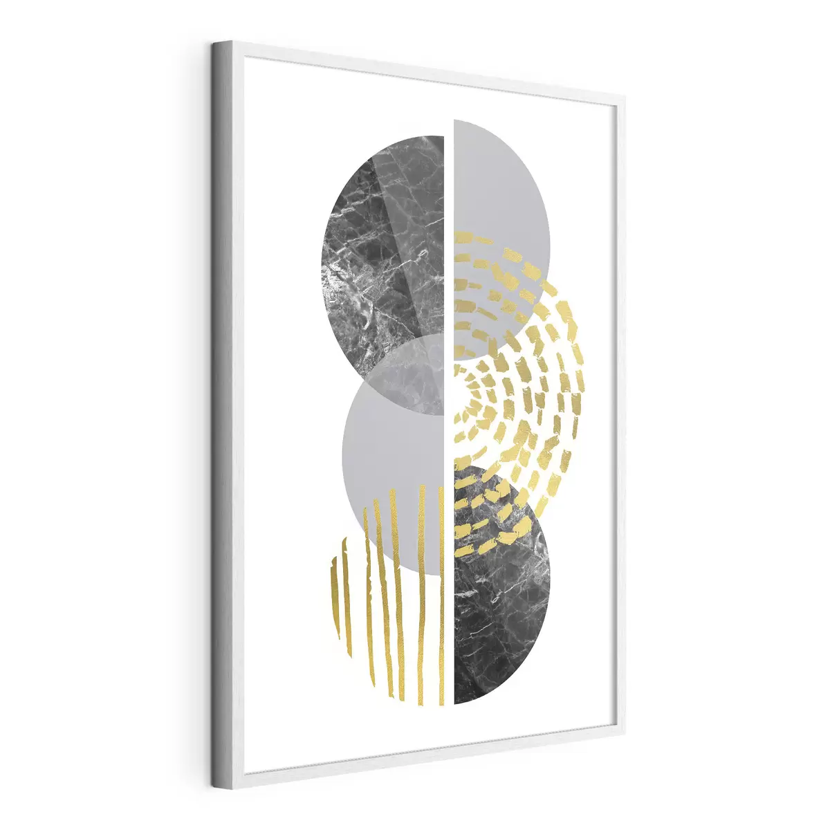 Poster Diseño abstracto con contrastes de texturas y formas f35942