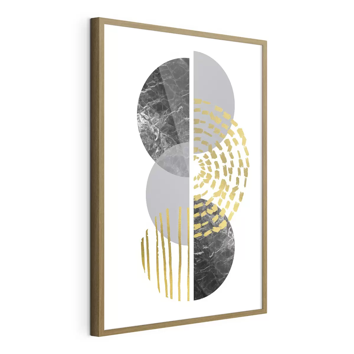 Poster Diseño abstracto con contrastes de texturas y formas f35942