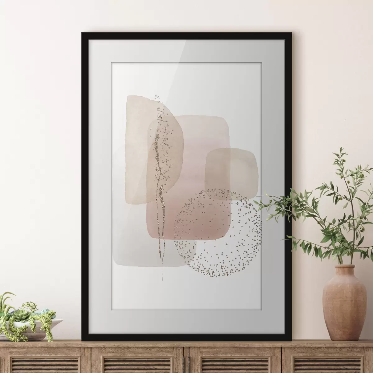 Poster Los colores y las formas abstractas se mezclan armoniosamente f35959