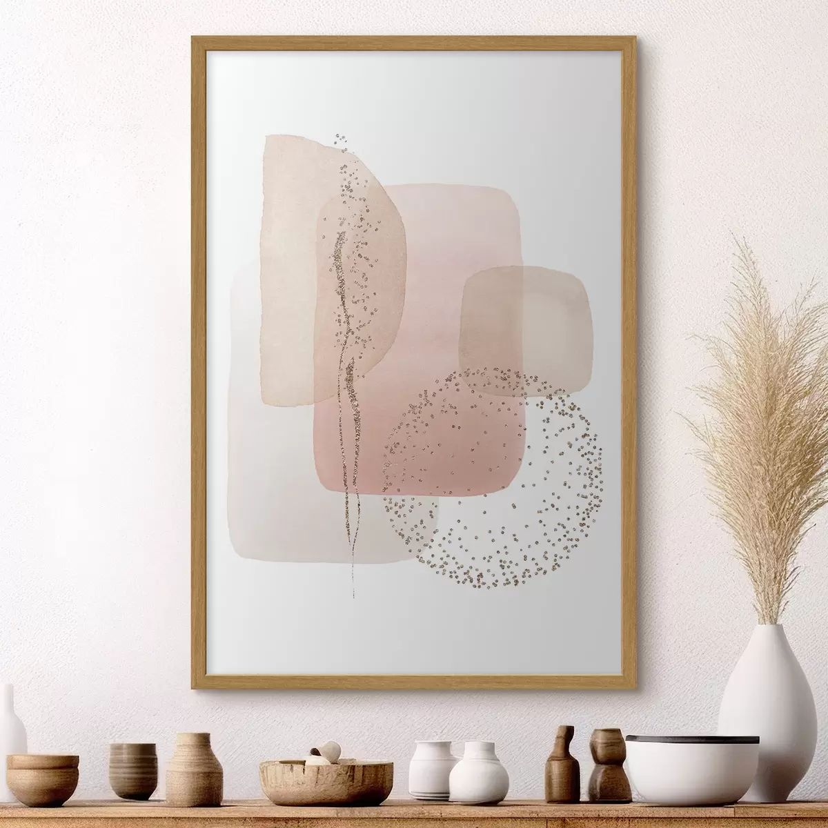 Poster Los colores y las formas abstractas se mezclan armoniosamente f35959