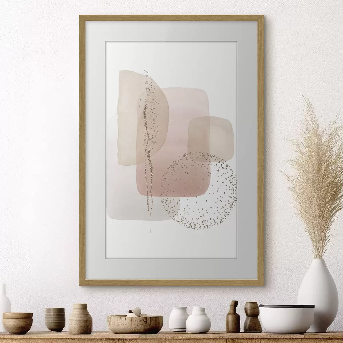 Poster Los colores y las formas abstractas se mezclan armoniosamente f35959