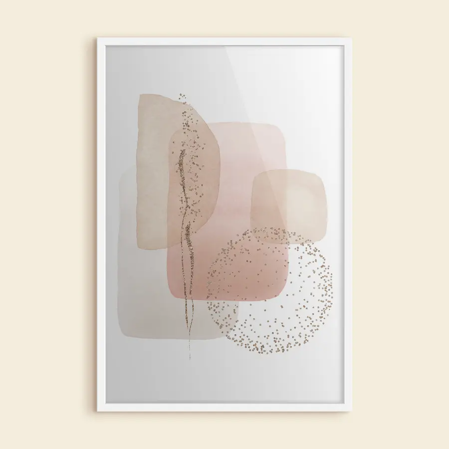 murales de pared Los colores y las formas abstractas se mezclan armoniosamente f35959