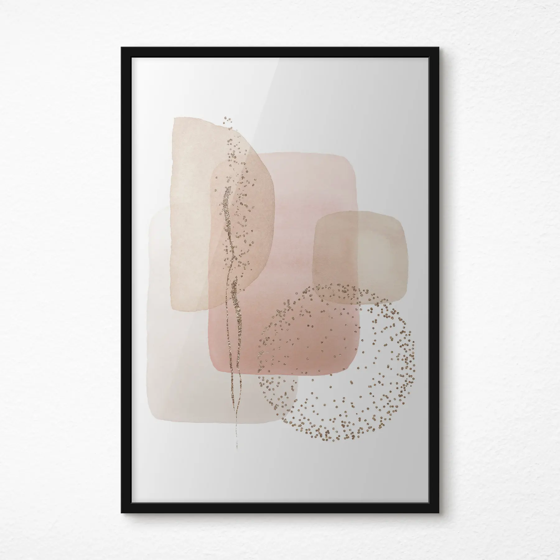 murales de pared Los colores y las formas abstractas se mezclan armoniosamente. f35959