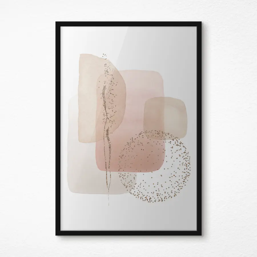 murales de pared Los colores y las formas abstractas se mezclan armoniosamente. f35959