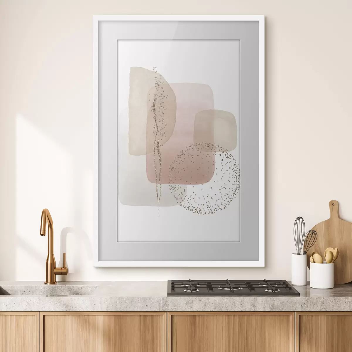 Poster Los colores y las formas abstractas se mezclan armoniosamente f35959