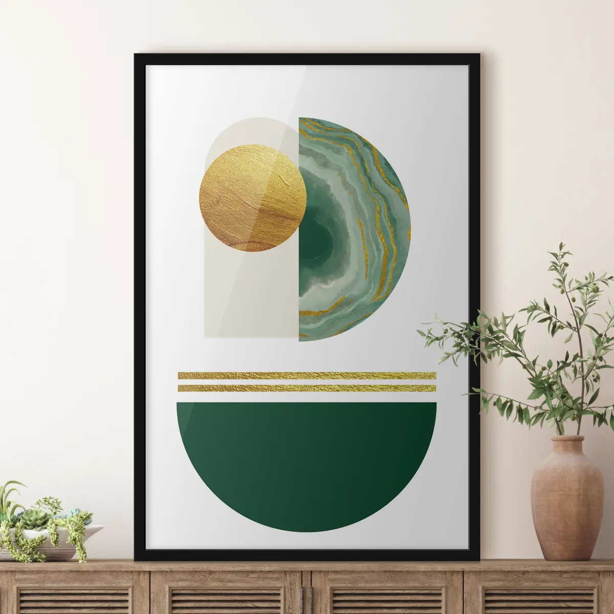 Poster Formas abstractas en una composición armoniosa f35986