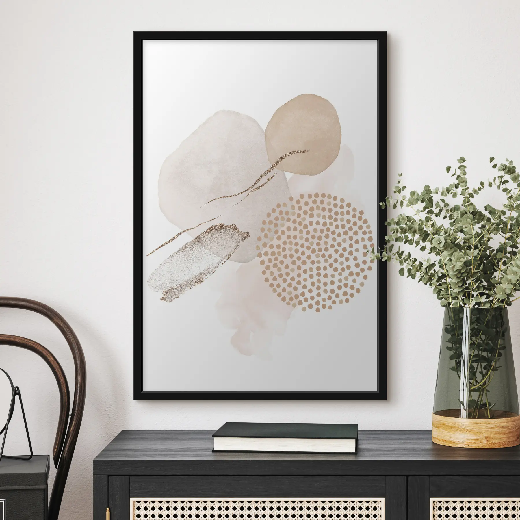 murales de pared Formas elegantes en tonos suaves f35990