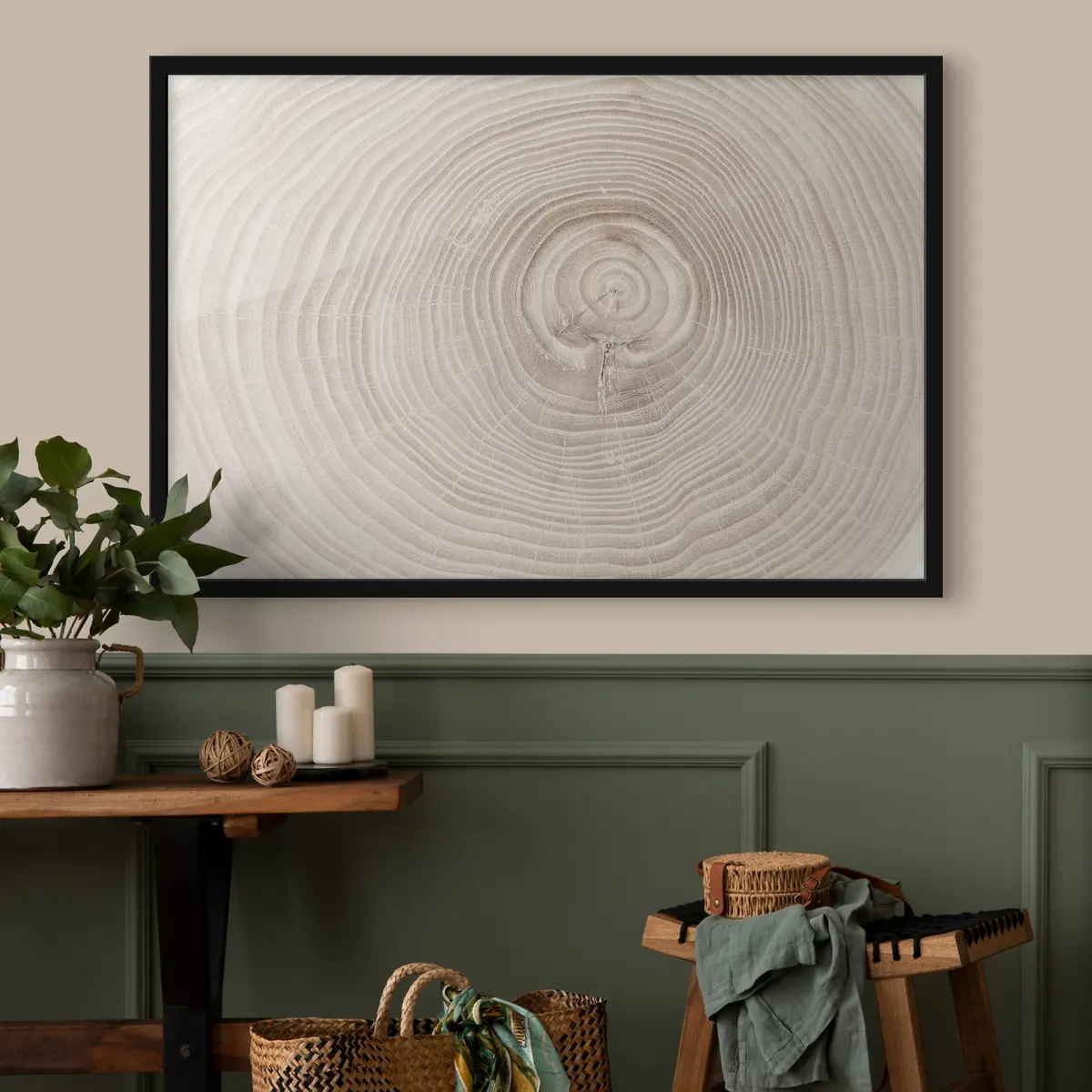 Poster Patrón de textura de grano de madera natural f36005