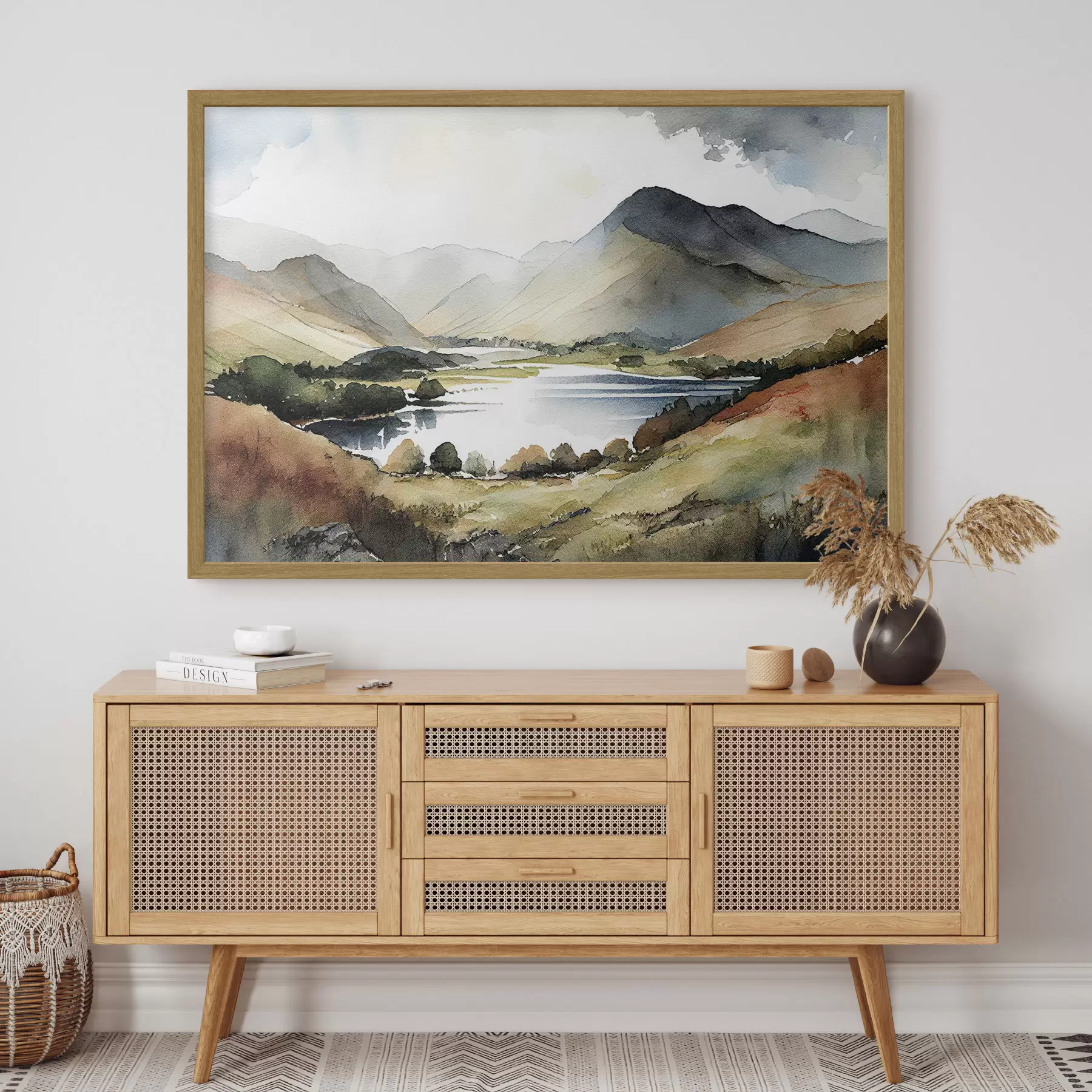 murales de pared Serenidad entre montañas f36018