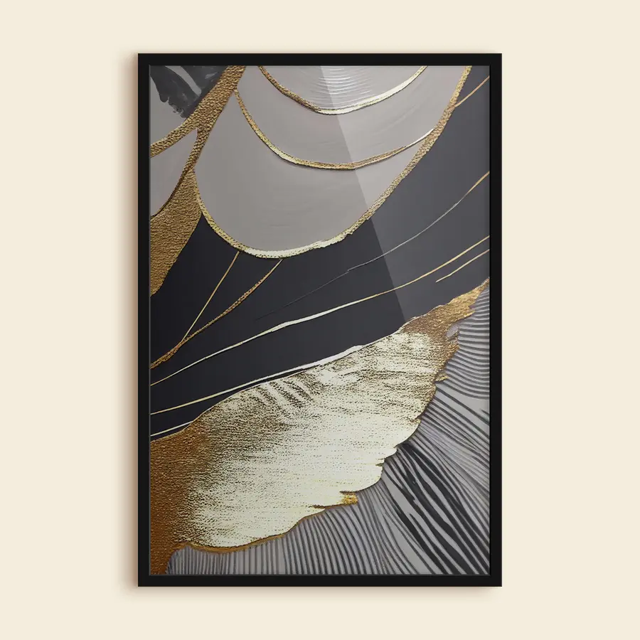 murales de pared Elegantes ondas de color y textura f36200