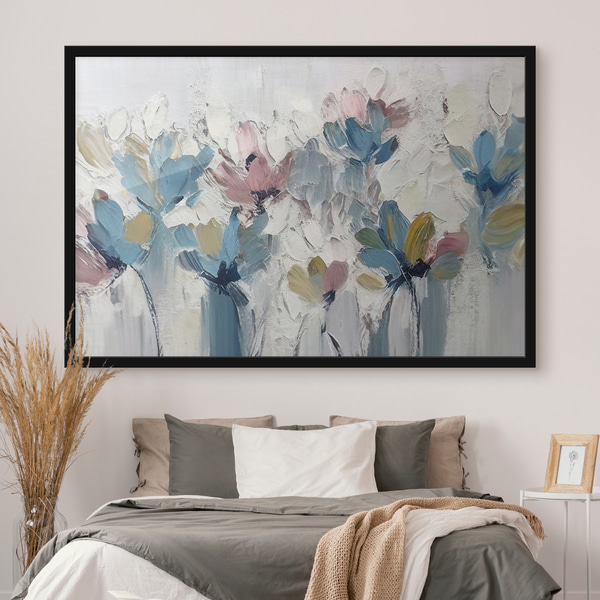 Ramo azul y rosa