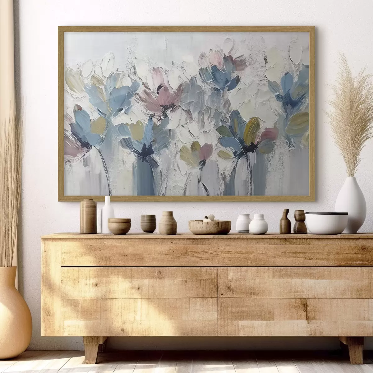 Poster Ramo azul y rosa f36195