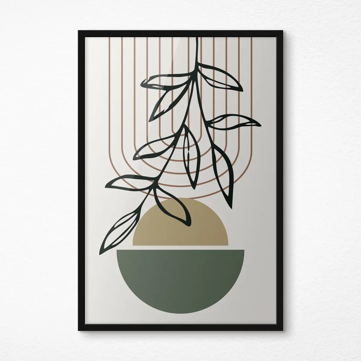 Poster Diseño artístico abstracto inspirado en la naturaleza f36188