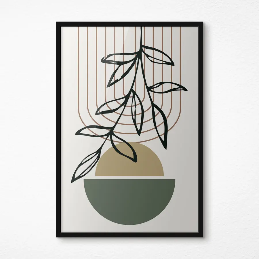 murales de pared Diseño artístico abstracto inspirado en la naturaleza f36188