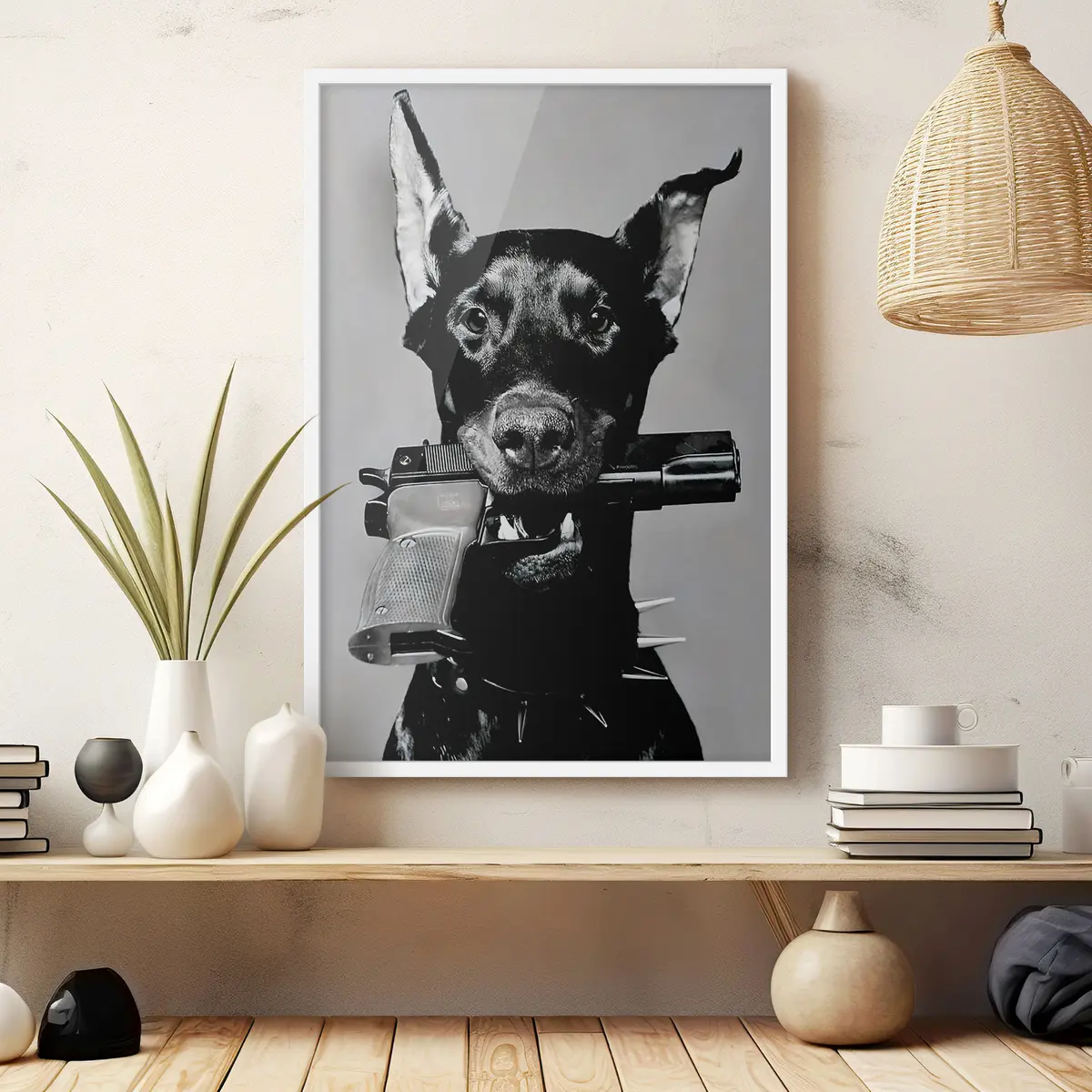 Poster Perro guardián listo para la acción f36177