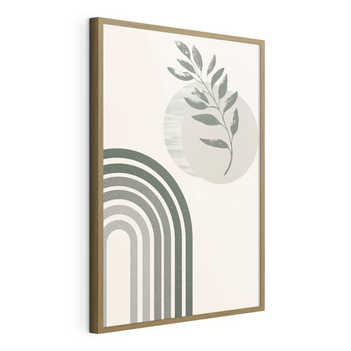 Poster Arco verde y ramita f36176