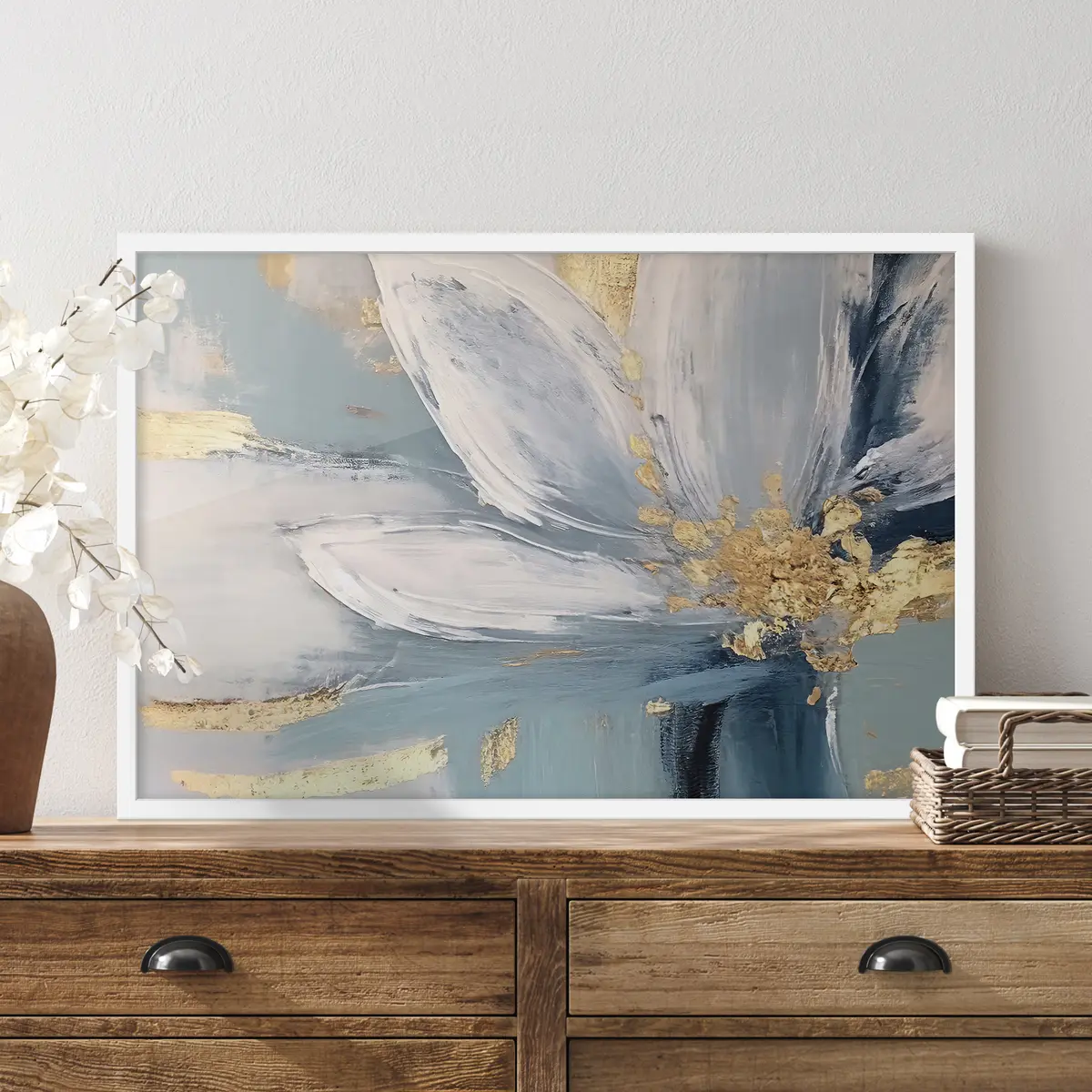 Poster Pétalos suaves en tonos serenos f36165