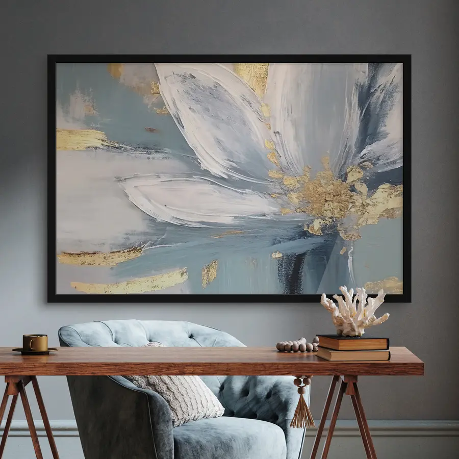 murales de pared Pétalos suaves en tonos serenos f36165