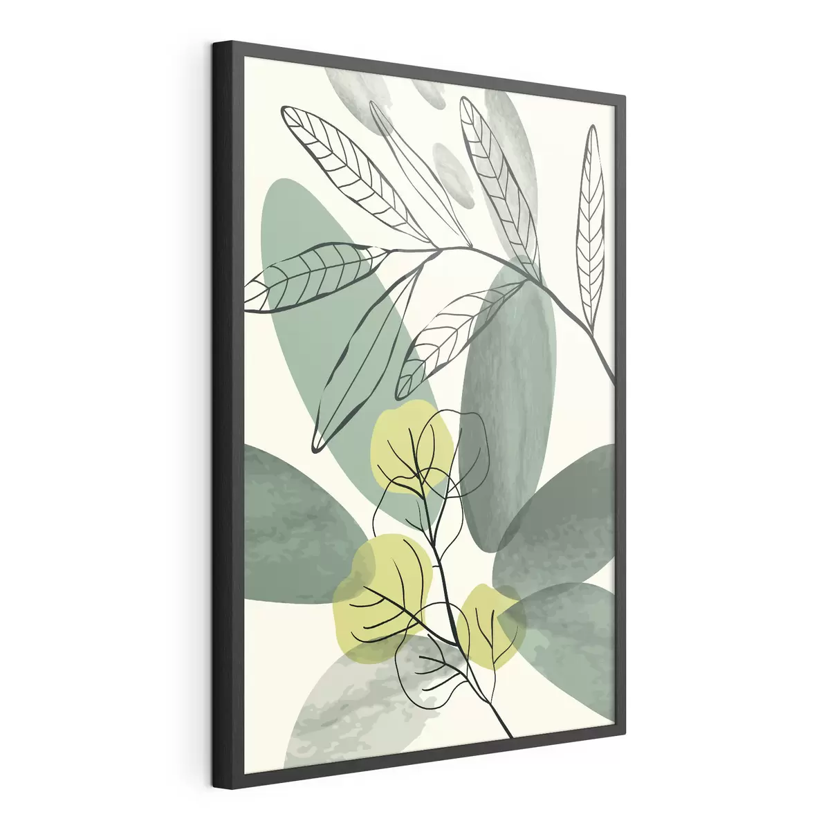 Poster Diseño abstracto de hojas inspirado en la naturaleza f36106