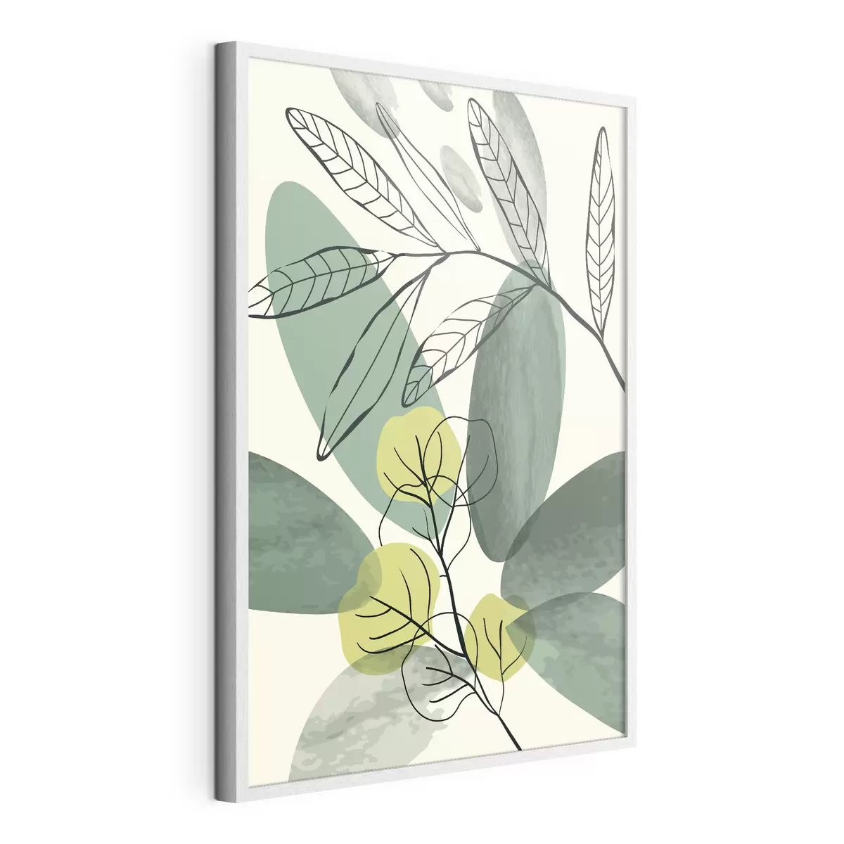 Poster Diseño abstracto de hojas inspirado en la naturaleza f36106
