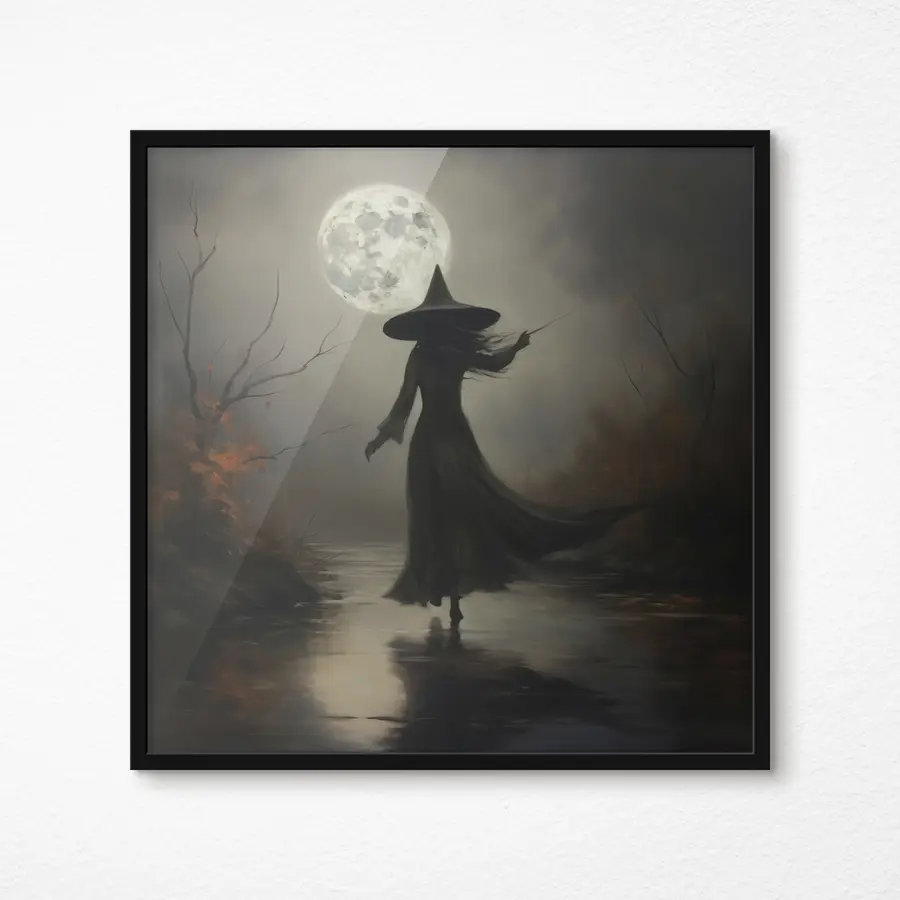 murales de pared Noche encantadora bajo la luna llena f35970