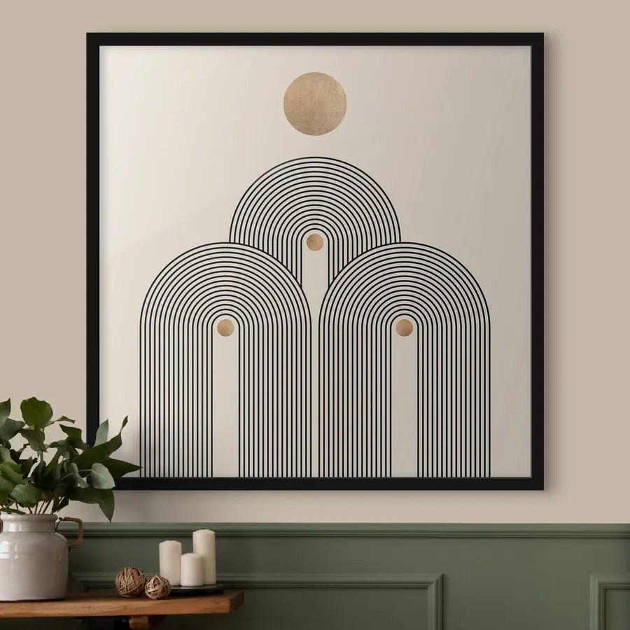 murales de pared Geometría de estilo boho f35929