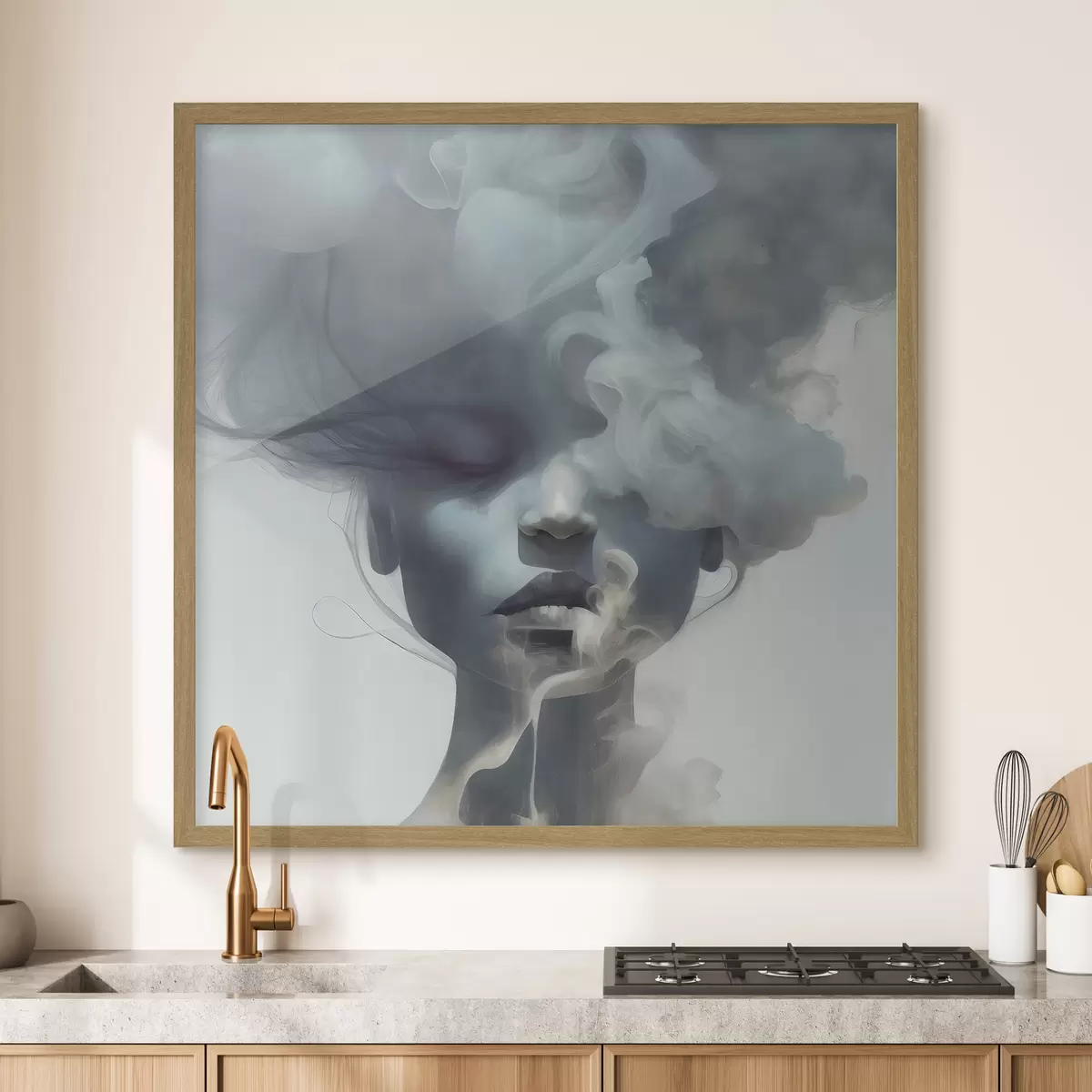 Poster Rostro tras el humo f35818