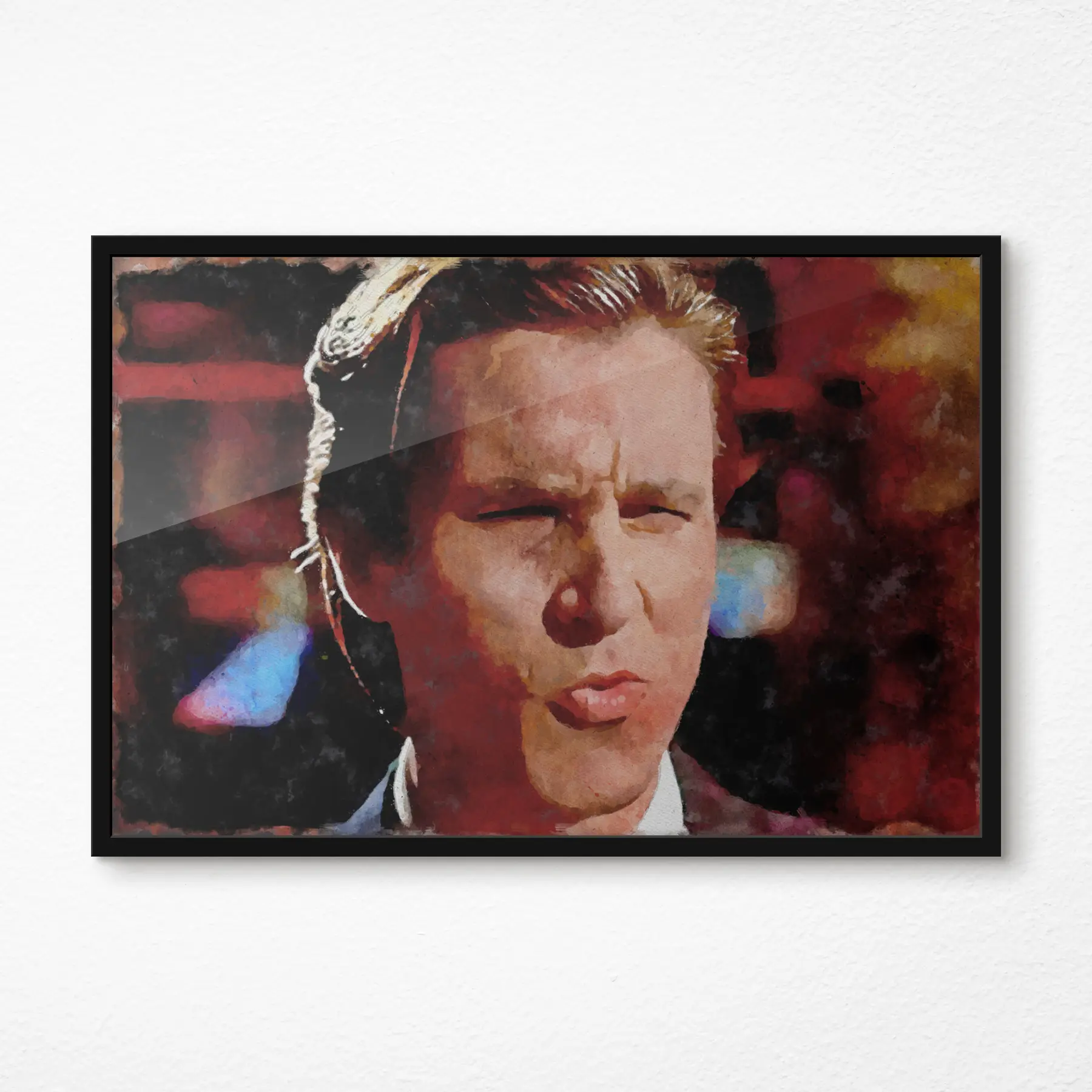 murales de pared Expresión intensa en colores vibrantes f35747