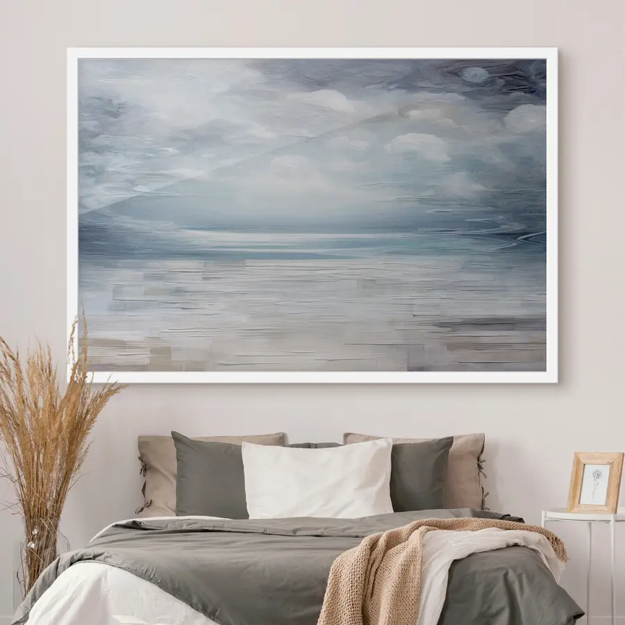 murales de pared Mar entre pinceladas f35715