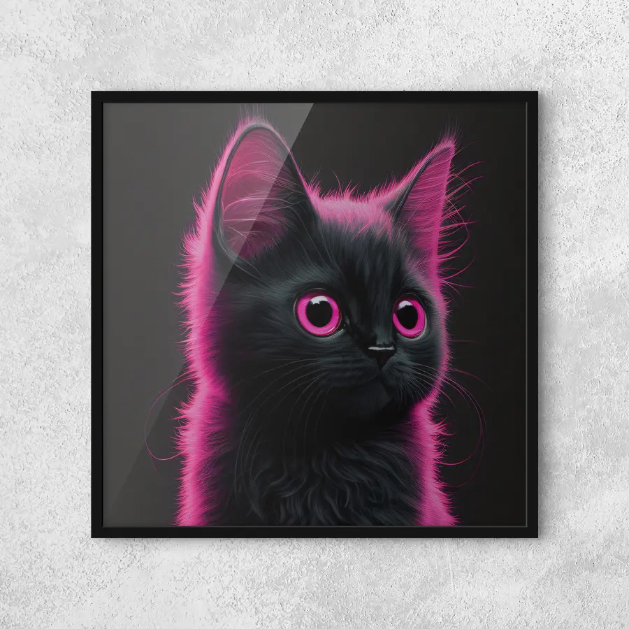 murales de pared Simpático gatito de pelaje brillante f35511