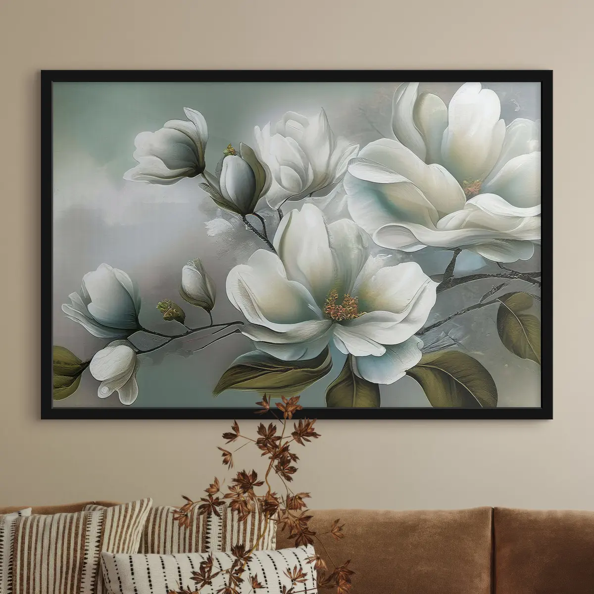 Poster Flores delicadas en tonos suaves f35494