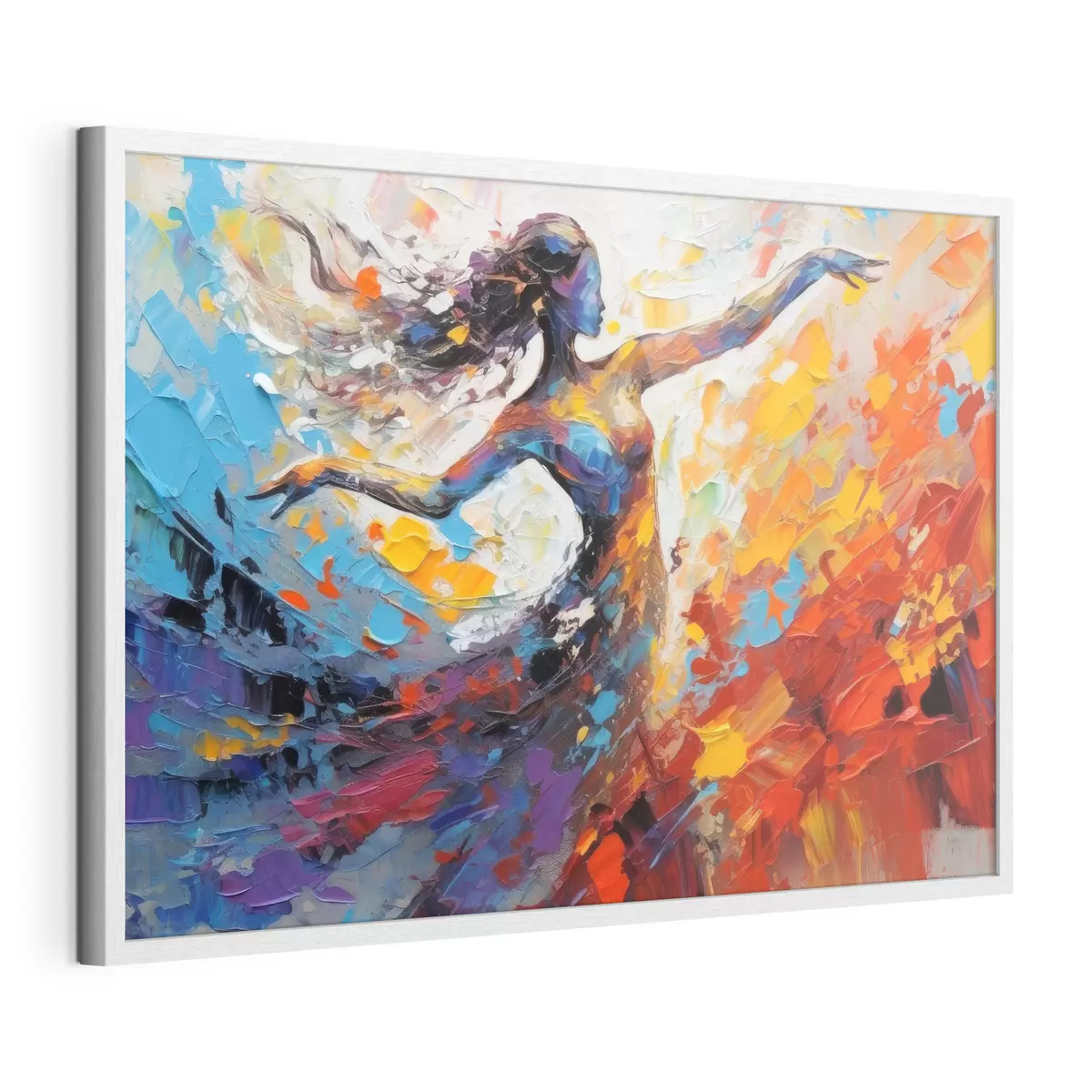 Poster Bailarina que abraza los colores vibrantes y el movimiento f35379