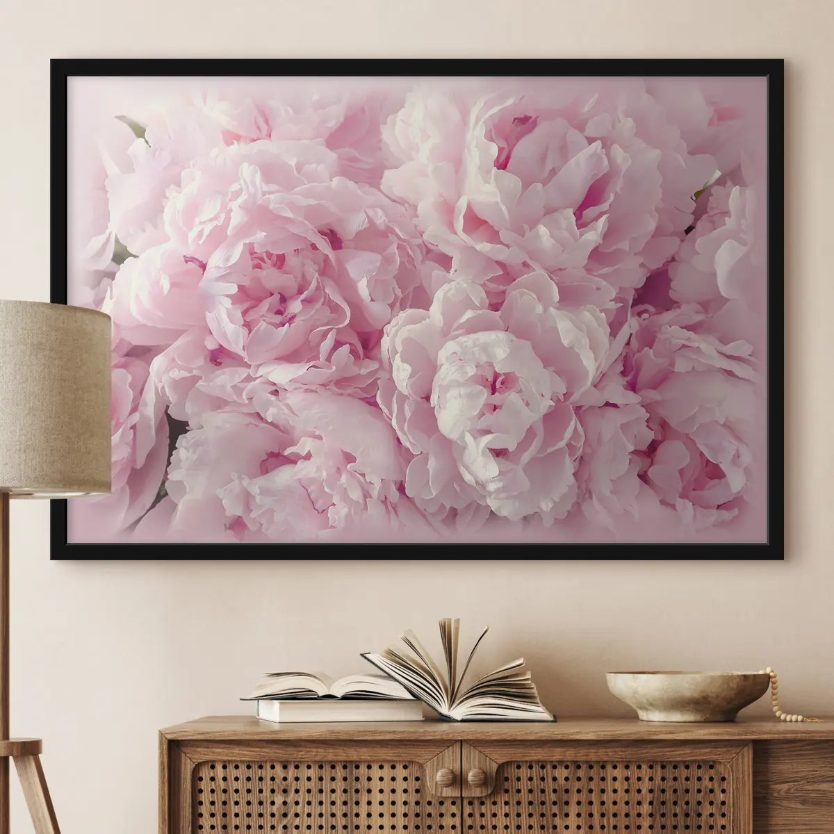 Poster Pétalos suaves en delicados tonos rosados. f35248