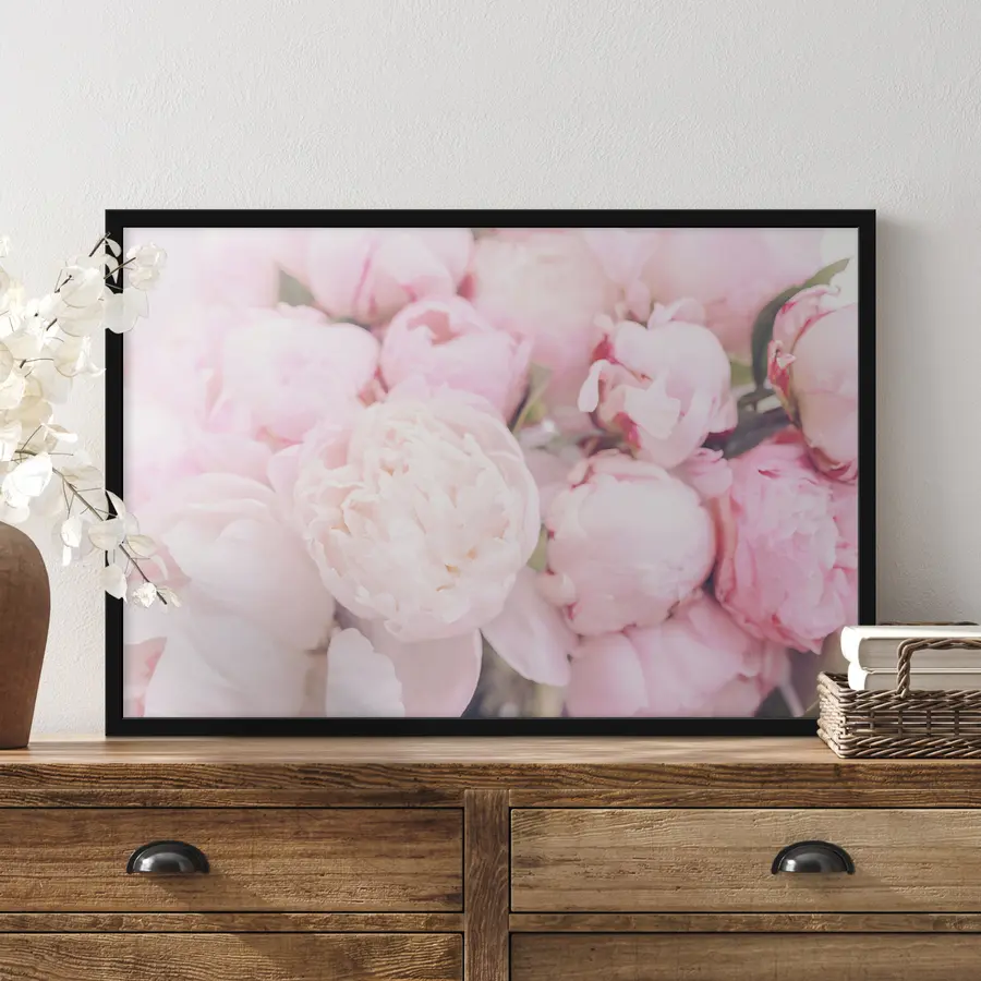 murales de pared Flores delicadas en tonos suaves f35244