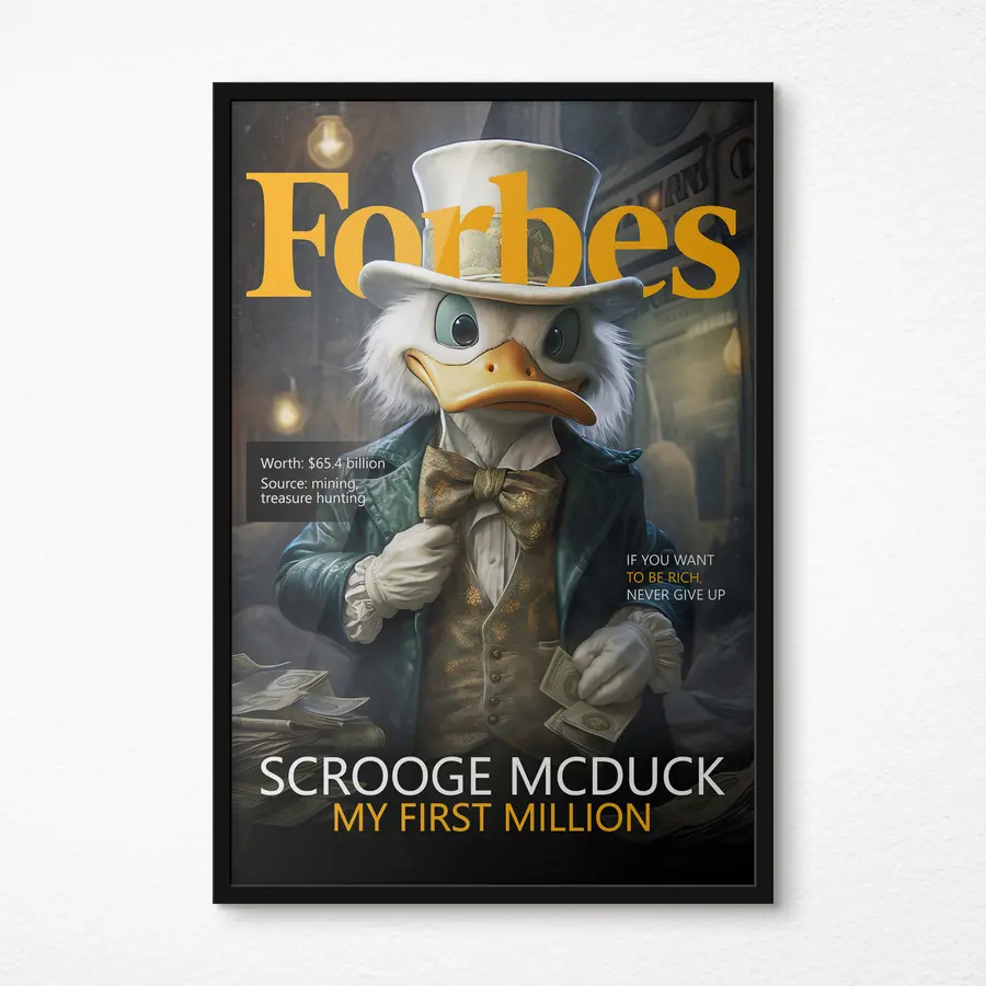 murales de pared Las ricas aventuras de Scrooge McPato te esperan f35196