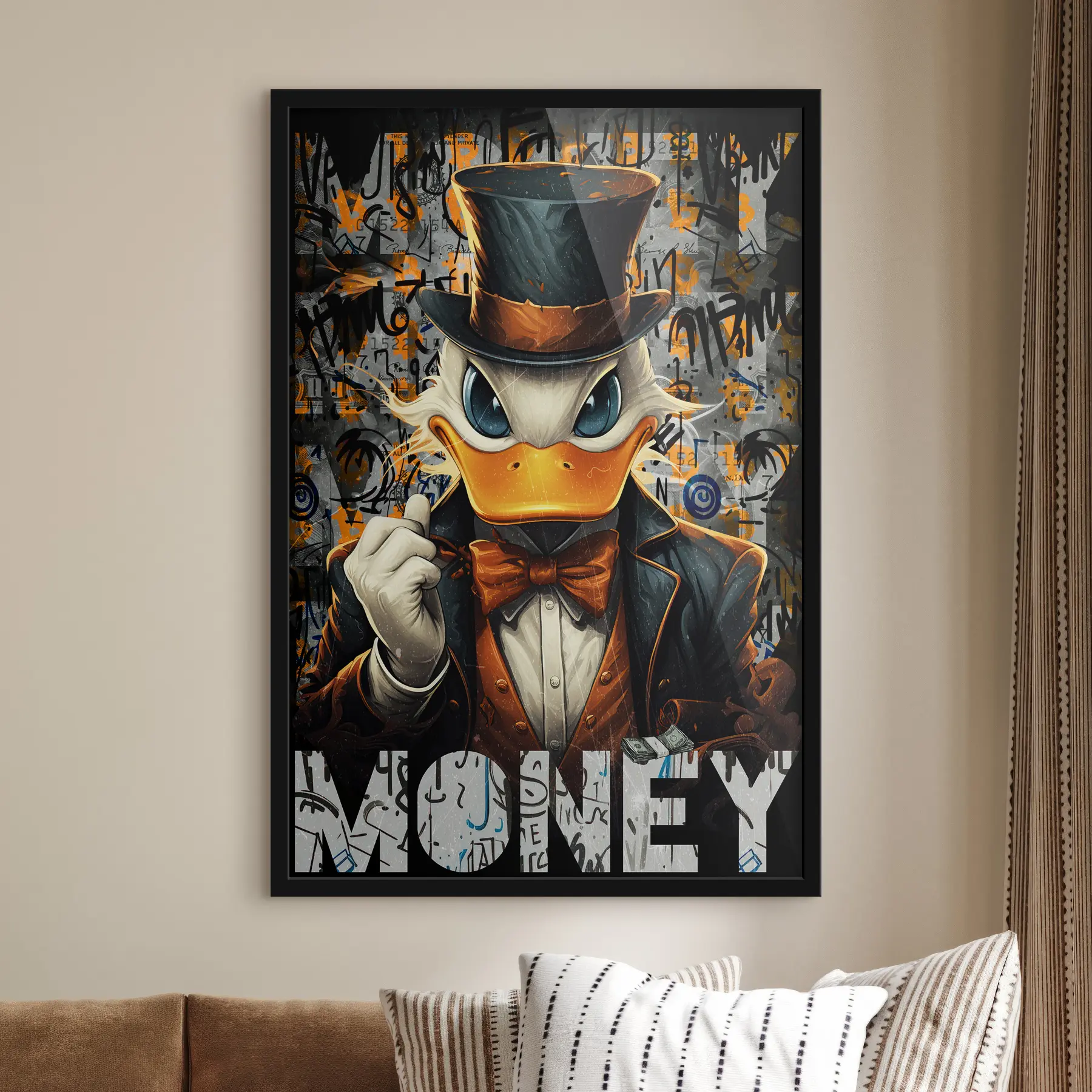 murales de pared Pato atildado en un entorno rico f35181