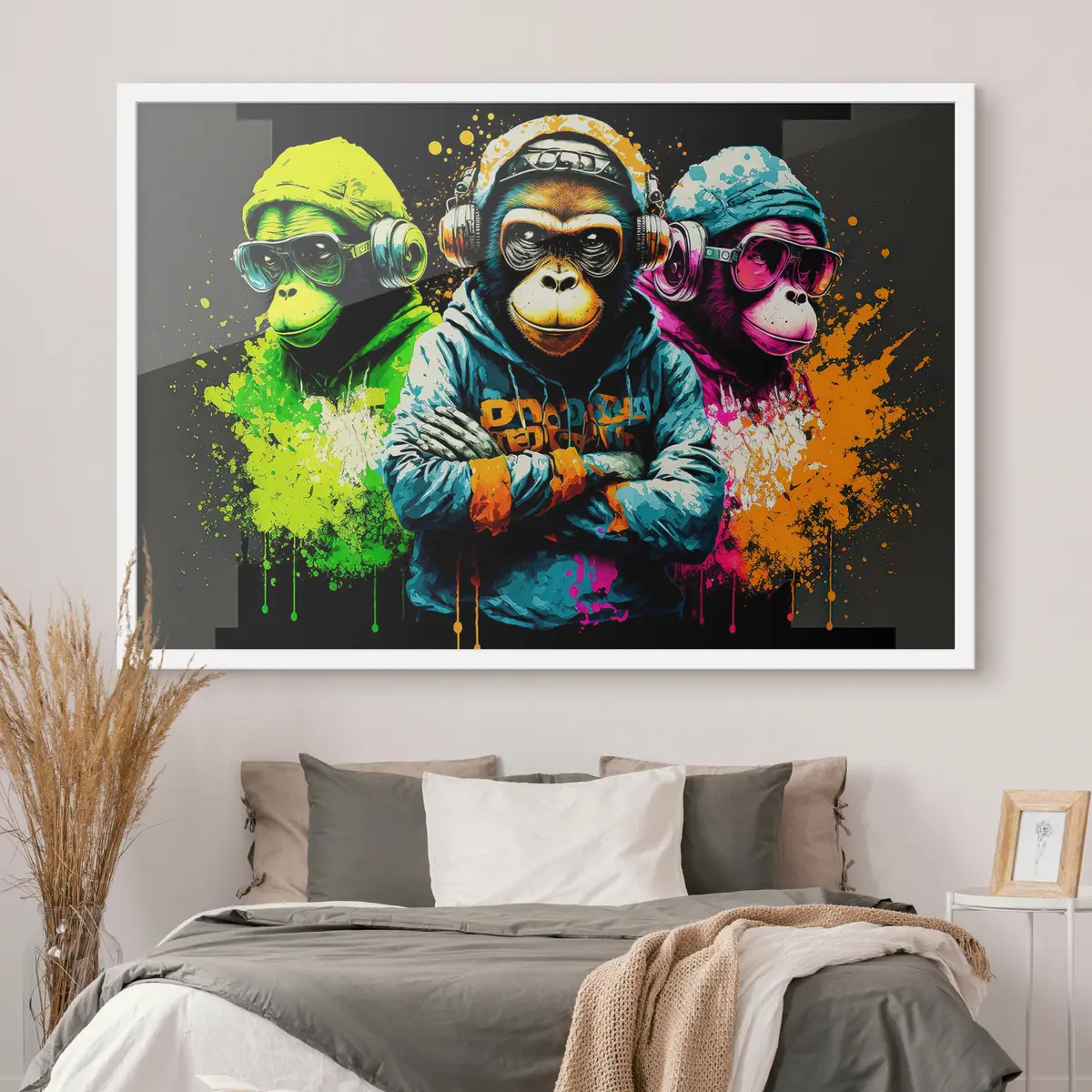 Poster Ambiente relajado con primates elegantes f34887